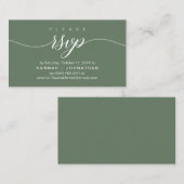 RSVP Hochzeiten per Telefon oder E-Mail Begleitkarte (Vorne/Hinten)