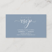 RSVP Hochzeiten per Telefon oder E-Mail Begleitkarte (Vorderseite)