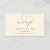 RSVP Hochzeiten per Telefon oder E-Mail Begleitkarte (Vorderseite)
