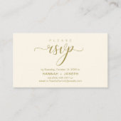 RSVP Hochzeiten per Telefon oder E-Mail Begleitkarte (Vorderseite)