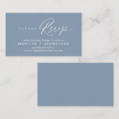 RSVP Hochzeiten per Telefon oder E-Mail Begleitkarte (Vorne/Hinten)