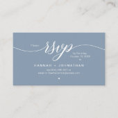 RSVP Hochzeiten per Telefon oder E-Mail Begleitkarte (Vorderseite)
