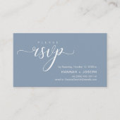 RSVP Hochzeiten per Telefon oder E-Mail Begleitkarte (Vorderseite)