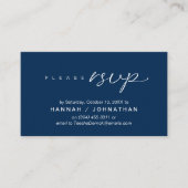 RSVP Hochzeiten per Telefon oder E-Mail Begleitkarte (Vorderseite)
