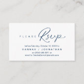 RSVP Hochzeiten per Telefon oder E-Mail Begleitkarte (Vorderseite)