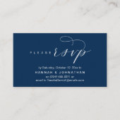 RSVP Hochzeiten per Telefon oder E-Mail Begleitkarte (Vorderseite)