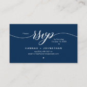 RSVP Hochzeiten per Telefon oder E-Mail Begleitkarte (Vorderseite)