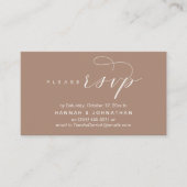 RSVP Hochzeiten per Telefon oder E-Mail Begleitkarte (Vorderseite)