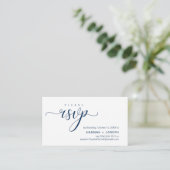 RSVP Hochzeiten per Telefon oder E-Mail Begleitkarte (Stehend Vorderseite)