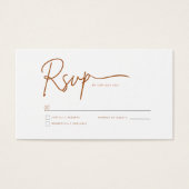 RSVP-Hochzeitkarte (Vorderseite)