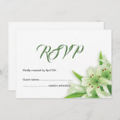 RSVP-Hochzeitkarte (Vorne/Hinten)