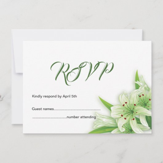 RSVP-Hochzeitkarte (Vorderseite)
