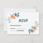 RSVP-Hochzeitkarte (Vorderseite)