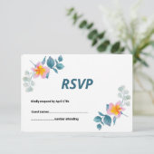 RSVP-Hochzeitkarte (Stehend Vorderseite)
