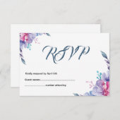 RSVP-Hochzeitkarte (Vorne/Hinten)
