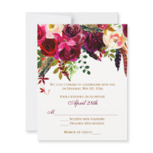 RSVP-Hochzeitkarte 2 (MAHLZEITEN) - Blumenkohl, Fe