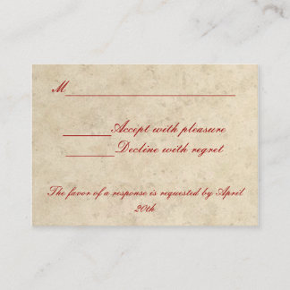 RSVP-Hochzeitkarte - Liebe immer Liebe Tiefe Begleitkarte
