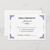 RSVP-Hochzeitkarte RSVP Karte (Vorne/Hinten)