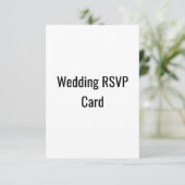 RSVP-Hochzeitkarte RSVP Karte (Stehend Vorderseite)
