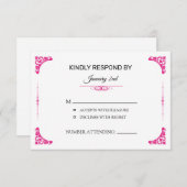 RSVP-Hochzeitkarte RSVP Karte (Vorne/Hinten)