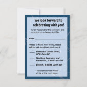 RSVP-Hochzeitkarte RSVP Karte (Vorderseite)