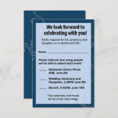 RSVP-Hochzeitkarte RSVP Karte (Vorne/Hinten)