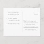 Rsvp-Hochzeitkarte | Sea Vibes Script Einladungspostkarte (Rückseite)