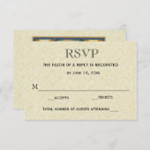 RSVP-Hochzeitkarte / Traditionelle Mary Joseph RSVP Karte (Vorne/Hinten)