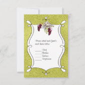 RSVP-Hochzeitkarte | Whimsisches Wasserfarben Flor Einladung (Rückseite)