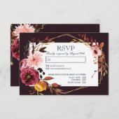 RSVP-Hochzeitkarten mit Wahlmöglichkeit RSVP Karte (Vorne/Hinten)