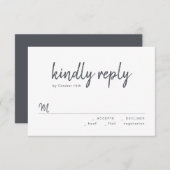 RSVP-Hochzeitskritik RSVP Karte (Vorne/Hinten)