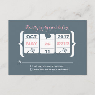 RSVP-Hochzeitsmaschine RSVP Karte