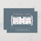 RSVP-Hochzeitsmaschine RSVP Karte (Vorne/Hinten)