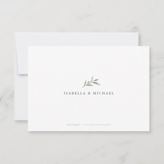 RSVP KARTE (Rückseite)