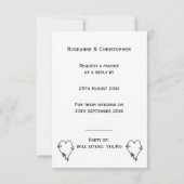 RSVP KARTE (Rückseite)