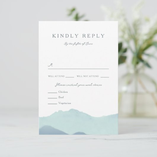 RSVP KARTE (Stehend Vorderseite)