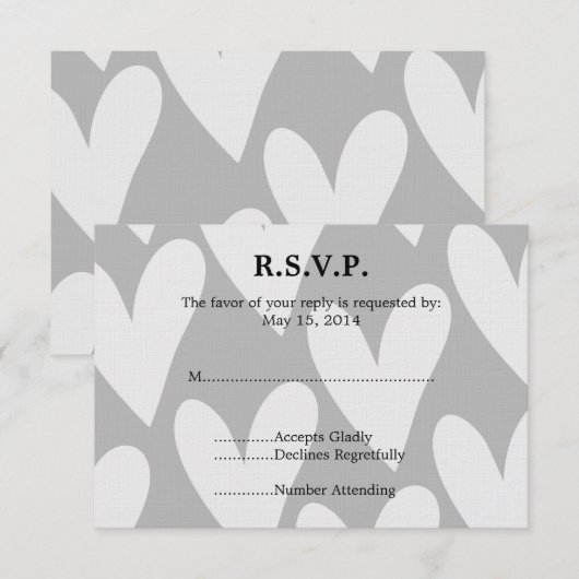 RSVP KARTE (Vorne/Hinten)