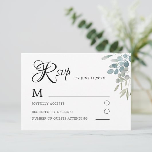 RSVP KARTE (Stehend Vorderseite)