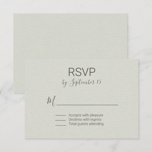 RSVP KARTE (Vorne/Hinten)