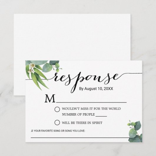 RSVP KARTE (Vorne/Hinten)