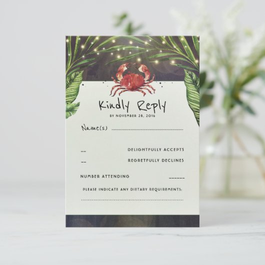 RSVP KARTE (Stehend Vorderseite)