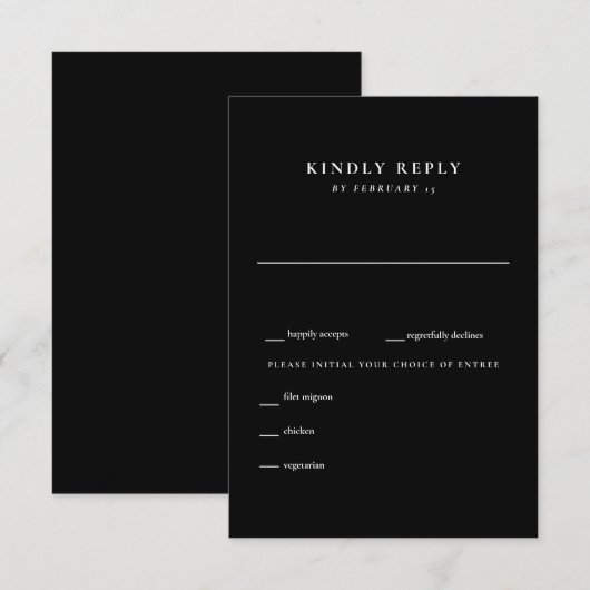 RSVP KARTE (Vorne/Hinten)