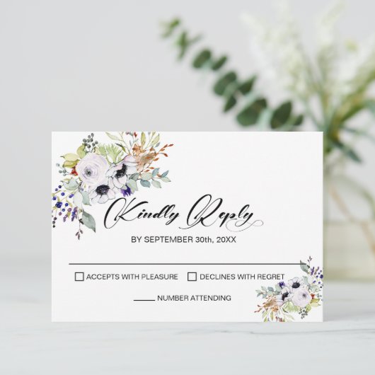 RSVP KARTE (Stehend Vorderseite)