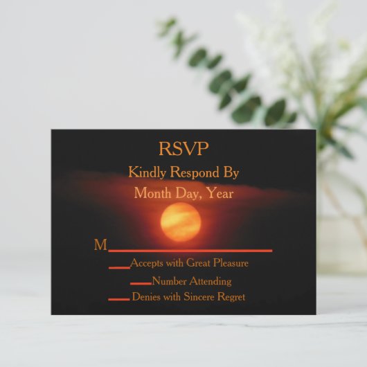 RSVP KARTE (Stehend Vorderseite)