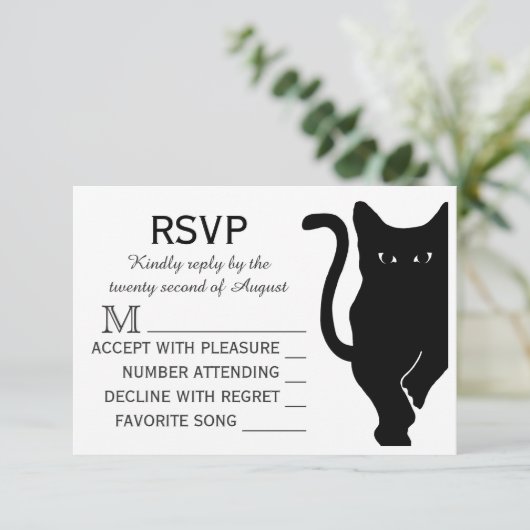 RSVP KARTE (Stehend Vorderseite)