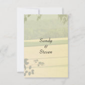 RSVP KARTE (Rückseite)