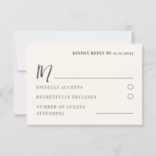 RSVP KARTE (Rückseite)