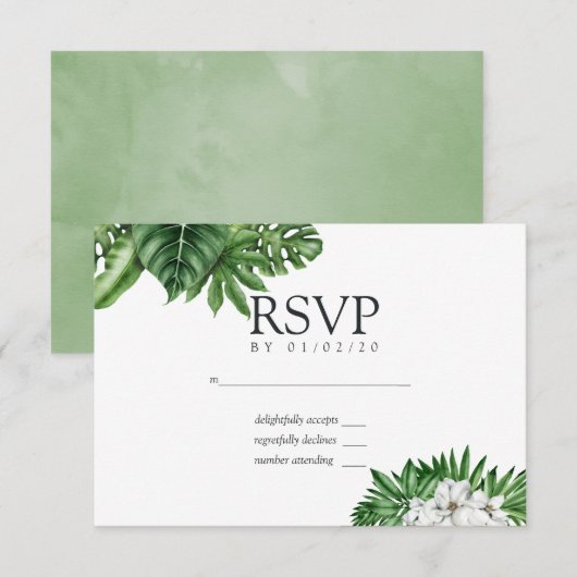 RSVP KARTE (Vorne/Hinten)