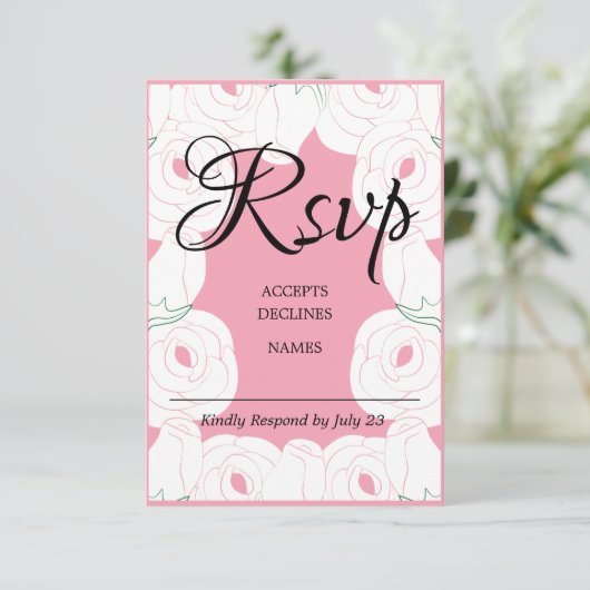 RSVP Karte (Stehend Vorderseite)