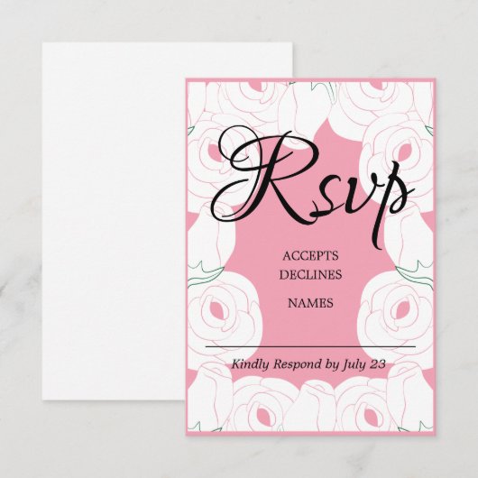 RSVP Karte (Vorne/Hinten)